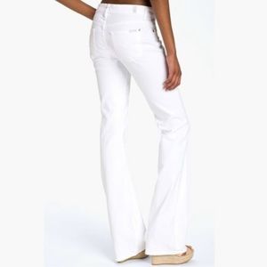 7 For All Mankind “Kimmie” White Jeans